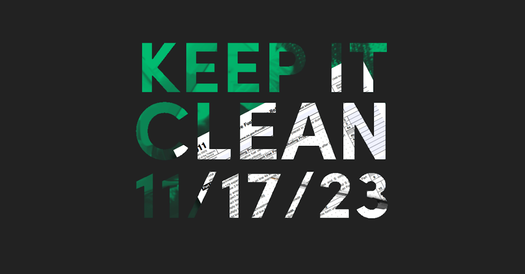 Keep It Clean 11/17/23